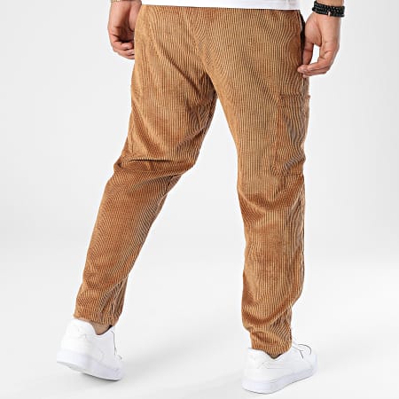 Frilivin - Pantaloni Cargo in velluto color cammello