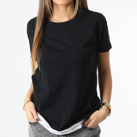 Guess - Camiseta Mujer O2BM08 Negra