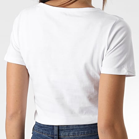 Pepe Jeans - Tee Shirt Femme Col V Corine PL505305 Blanc