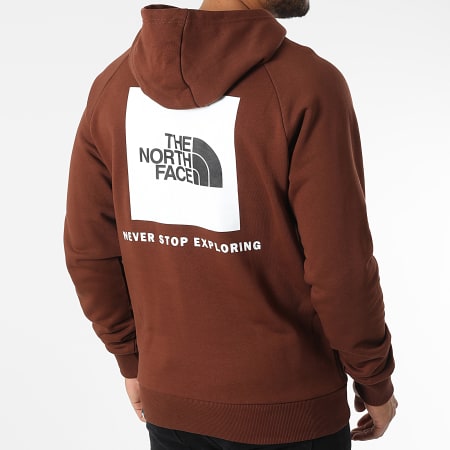 The North Face - Felpa con cappuccio Red Box Raglan Marrone