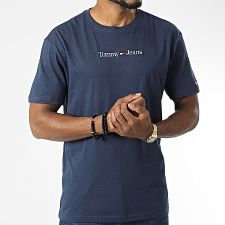 Tommy Jeans - Camiseta Lineal Clásica 4984 Azul Marino