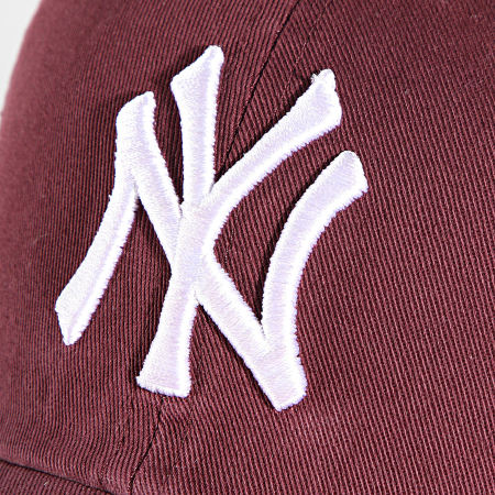 '47 Brand - Gorra 47 Clean Up New York Yankees Burdeos