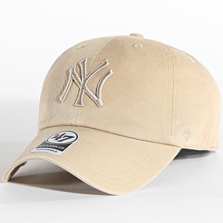 '47 Brand - Casquette MLB New York Yankees Clean Up Beige