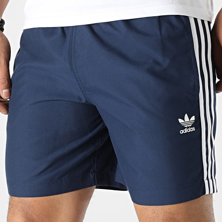 Adidas Originals - Short De Bain A Bandes HK7328 Bleu Marine