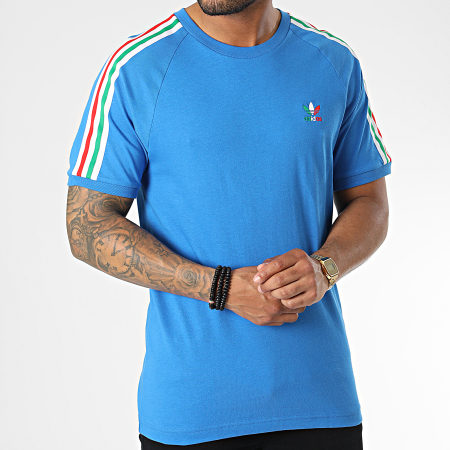 Adidas Originals - Camiseta a rayas HK7423 Azul