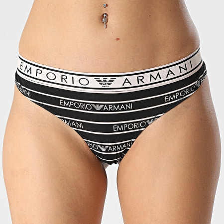 Emporio Armani - Lot De 2 Culottes Femme 163337 Noir