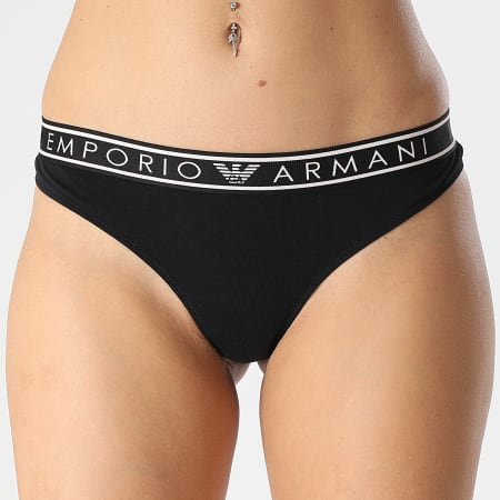 Emporio Armani - Lot De 2 Culottes Femme 163337 Noir