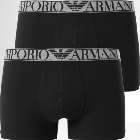 Emporio Armani - Lote de 2 Boxer 111769 Negro