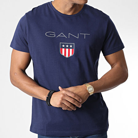 Gant - Camiseta Escudo Azul Marino