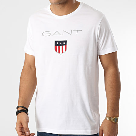 Gant - Camiseta Shield Blanca