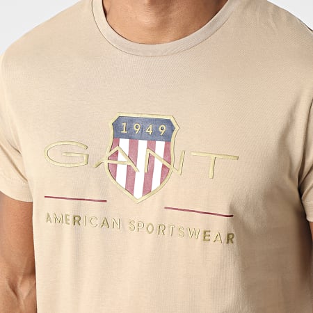 Gant - Tee Shirt Archive Shield Camel