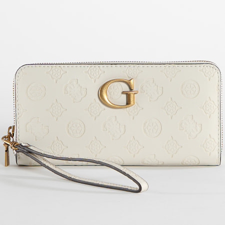 Portefeuille Guess Korry Neuf - Modèle Clutch En Cuir Artificiel, Couleur Bone, Avec étiquettes