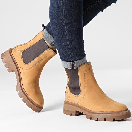 Timberland - Botas Chelsea Mujer Cortina Valley A5VAG Trigo Nubuck