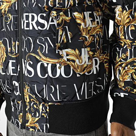 Versace Jeans Couture - Veste Bomber Couture Réversible 73GAS4D0-CQS43 Noir Renaissance