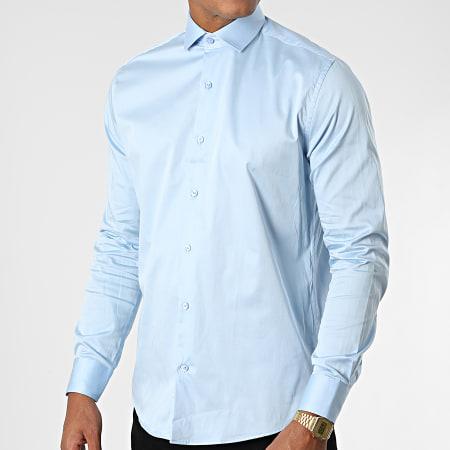 Zelys Paris - Camicia a maniche lunghe Y3642 Azzurro