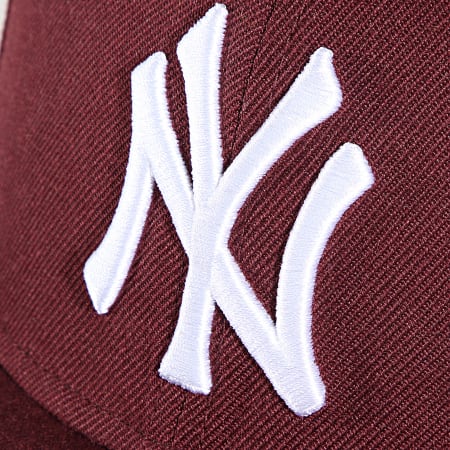 '47 Brand - Casquette Snapback MLB New York Yankees No Shot Captain Bordeaux