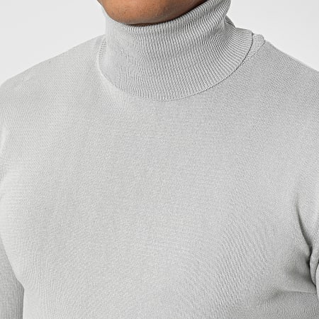 Armita - AVR-176 Jersey de cuello alto gris claro