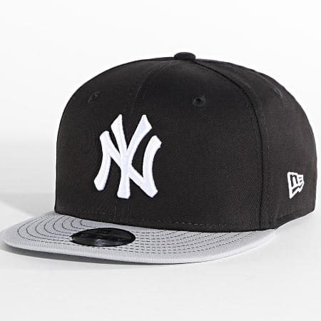 New Era - Cappellino Snapback per bambini 9Fifty MLB Cotton Block New York Yankees 10880043 Nero Grigio