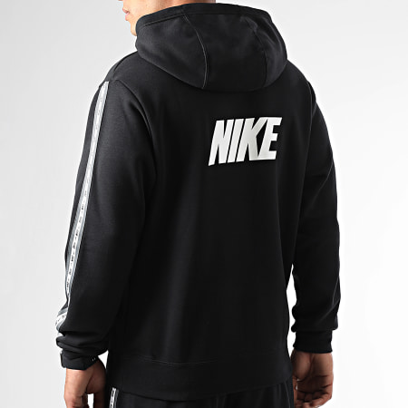Nike - Sweat Capuche A Bandes Noir