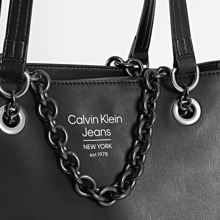 Calvin Klein - Bolso de mujer Sculpted Shopper 0069 Negro