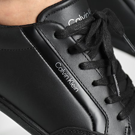 Calvin Klein - Formatori Low Top Lace Up Pelle 0821 Triple Black