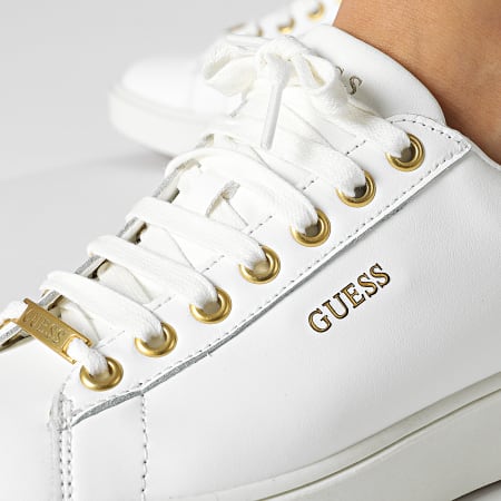 Guess - Sneakers donna FL8MLNLEA12 Bianco Oro