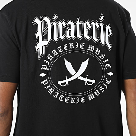 Piraterie Music - Tee Shirt Oversize Nation Noir Blanc