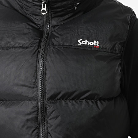 Schott NYC - Utahv Chaqueta sin mangas con capucha Negro