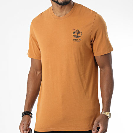 Timberland - Tee Shirt Graphic A6CGT Camel - LaBoutiqueOfficielle.com