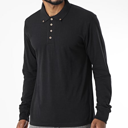 Classic Series - Polo Manches Longues Lincoln Noir