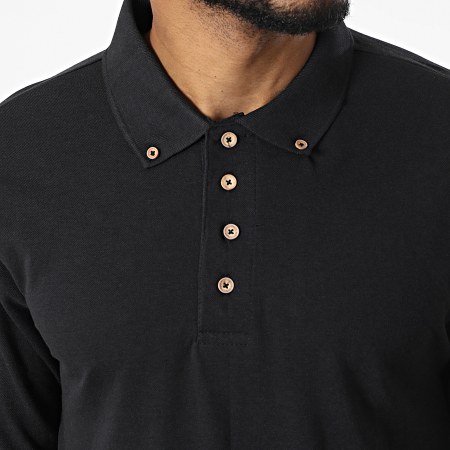 Classic Series - Polo Manches Longues Lincoln Noir