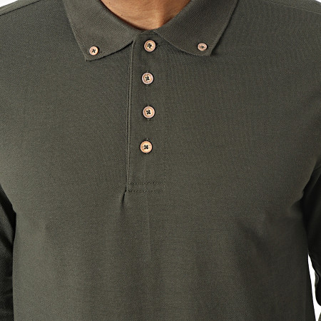 Classic Series - Polo Manches Longues Lincoln Gris Anthracite