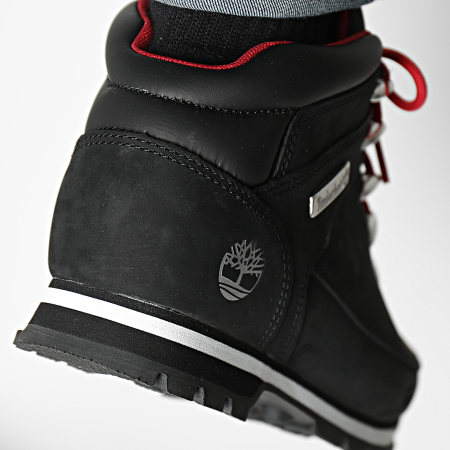Timberland - Boots Euro Sprint Mid Hiker A5S54 Black Nubuck Red