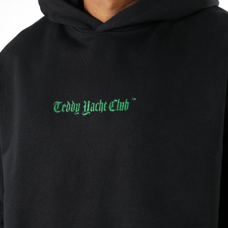 Teddy Yacht Club - Oversized Hoodie Premium Maison Couture Vendome Paris Zwart Smaragd