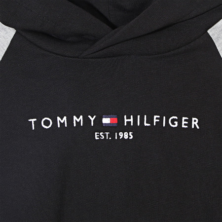 Tommy Hilfiger - Ensemble De Survetement Enfant Essential Colorblock 7649 Noir Gris Chiné