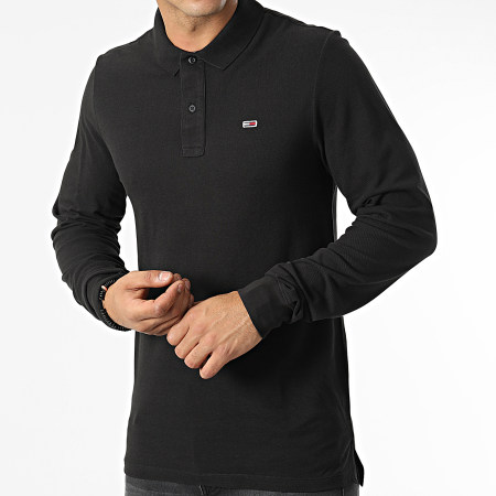 Tommy Jeans - Polo Manches Longues Solid 5077 Noir