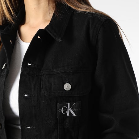 Calvin Klein - Giacca di jeans da donna 9353 Nero