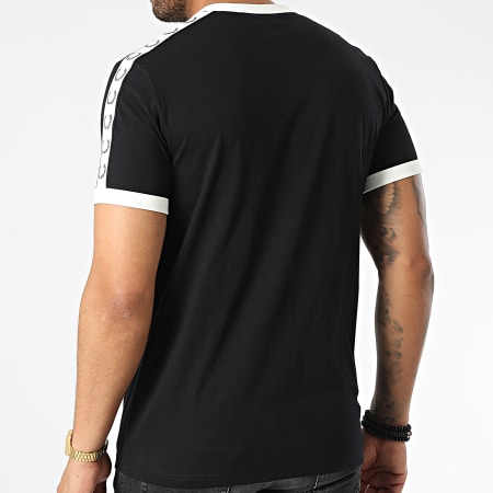 Fred Perry - Tee Shirt A Bandes Taped Noir