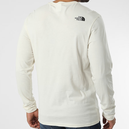 The North Face - Tee Shirt Manches Longues Coordinates Beige