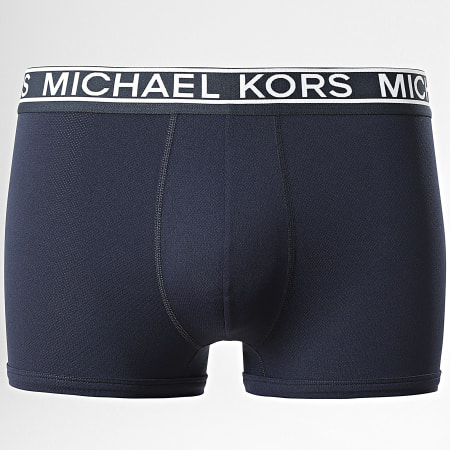 Michael Kors - Lot De 3 Boxers Stretch Factor Bleu Marine Blanc Bleu Clair