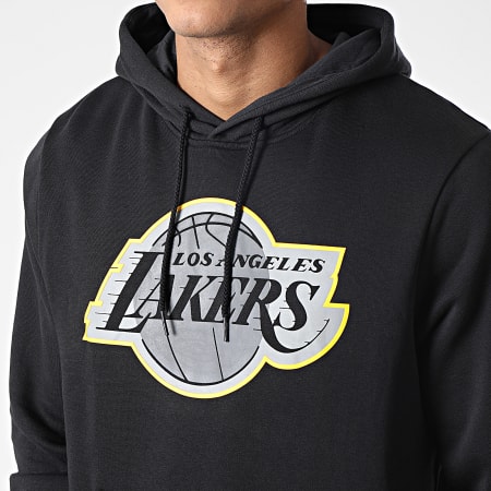 New Era - Sweat Capuche Large Outline Logo Los Angeles Lakers Noir