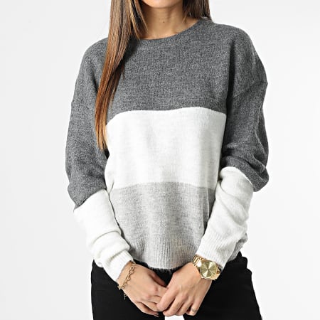 Only - New Eleanor Jersey de mujer Gris brezo