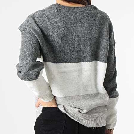 Only - Pull Femme New Eleanor Gris Chiné