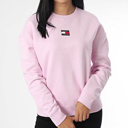 Sudadera tommy sales hilfiger mujer rosa