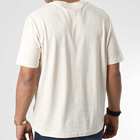 DC Comics - Tee Shirt Oversize Large Logo Velvet Beige Noir