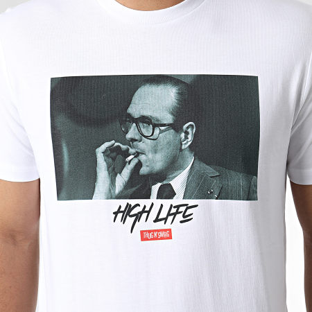 Luxury Lovers - Tee Shirt Chirac High Life Blanc