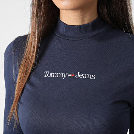 Tommy Jeans - Vestido de mujer Serif Linear 4394 Azul marino