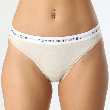 Tommy Hilfiger - Pantalones de chiné 3836 Beige para mujer