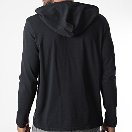 BOSS - Camiseta de manga larga con capucha 50481200 Negro