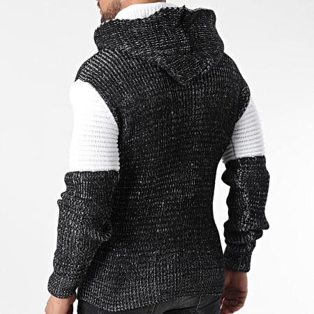 Sweat capuche crop top Coton Femme noir Iconic | 3 SUISSES